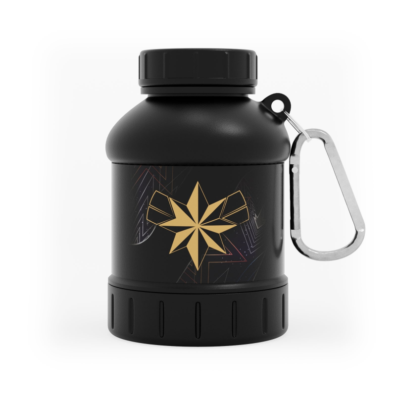 Myprotein Proteintrichter-Schlüsselanhänger – Captain Marvel – Schwarz