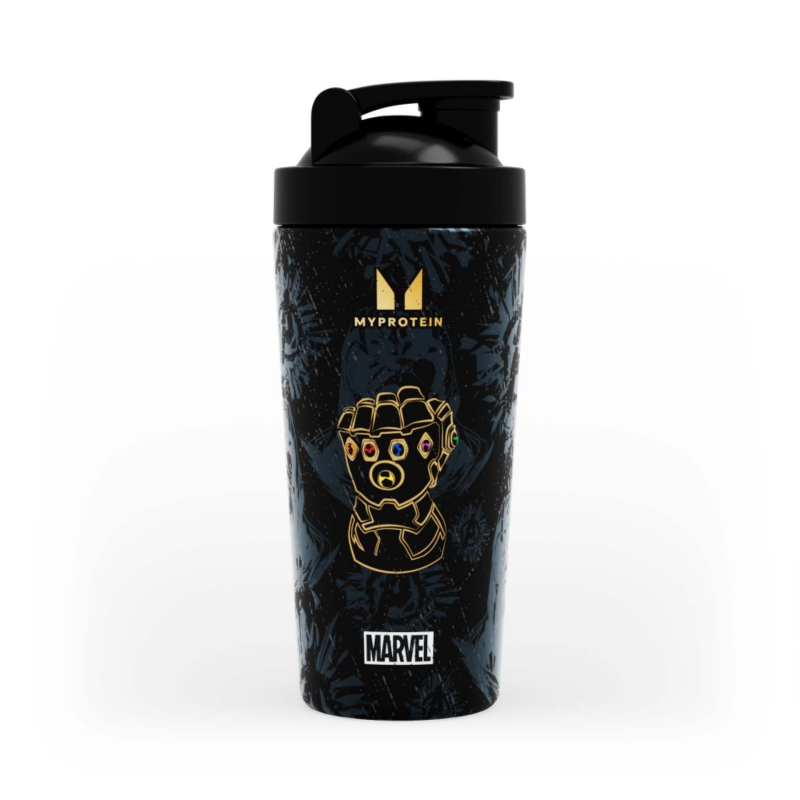 Myprotein Thanos-Shaker aus recyceltem Metall – Schwarz