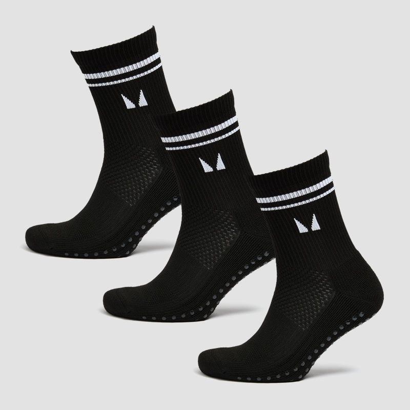 MP Pilates-Socken (3er Pack) – Schwarz - UK 2-5 – Bild 1 von 4