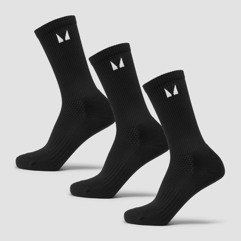 MP Laufsocken (3er Pack) – Schwarz - UK 2-5 – Bild 1 von 4