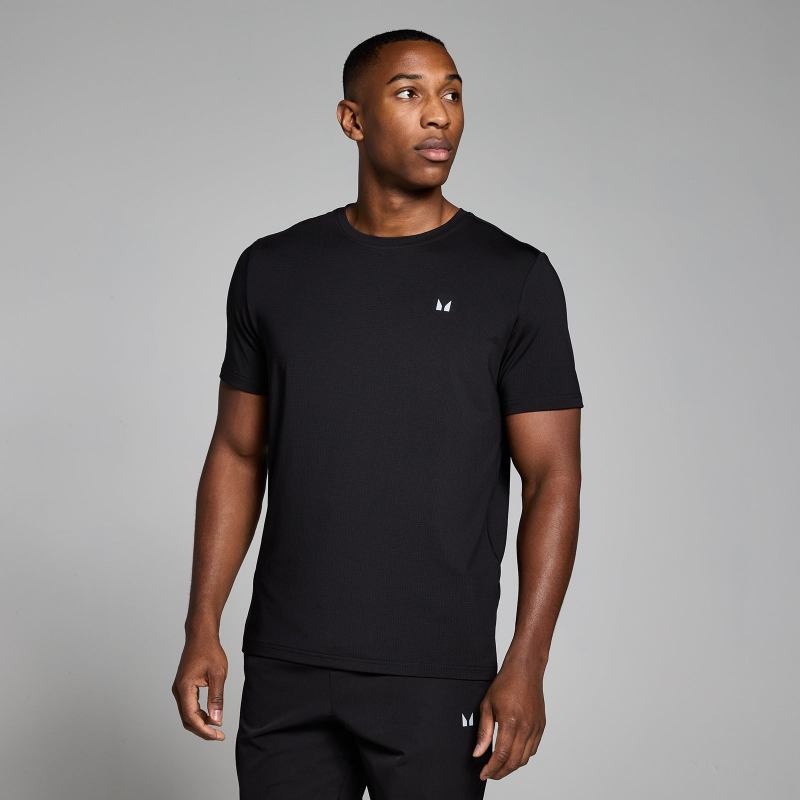 MP Herren Active Gridded T-Shirt - Schwarz - XS – Bild 1 von 4