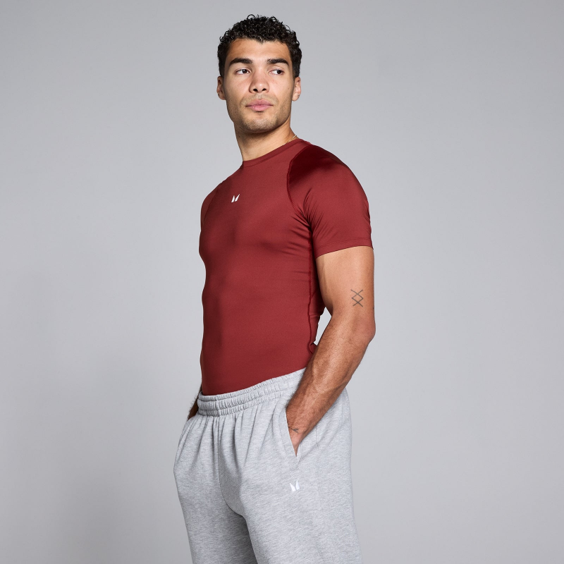 MP Herren Training Kurzarm Baselayer - Kirsche - XS – Bild 1 von 4