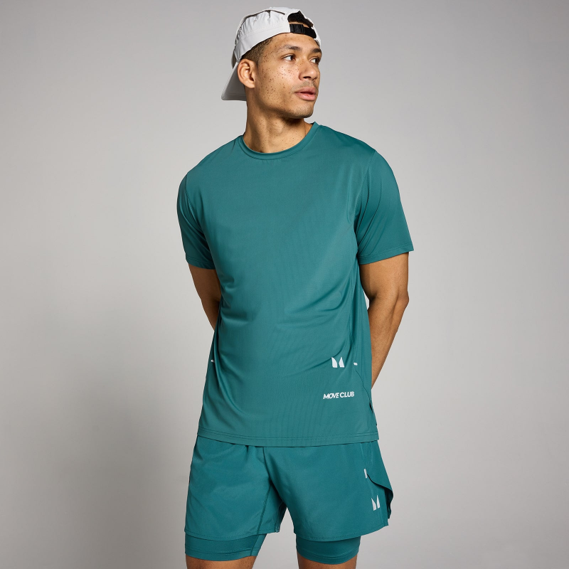 MP Herren Hybrid Mesh T-Shirt - Sattes Petrol - XS – Bild 1 von 4