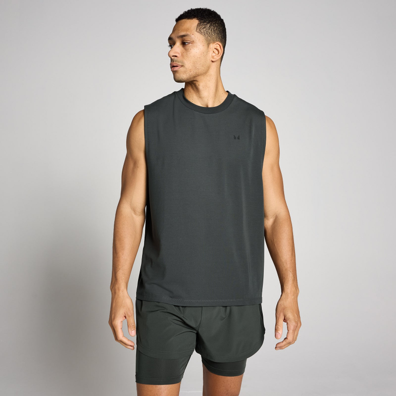 MP Herren Oversized Cotton Modal Tank Top - Schwarz Verwaschen - XS – Bild 1 von 4