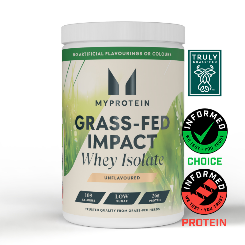 Impact Whey Isolate von mit Gras gefütterten Tieren - 1kg - Geschmacksneutral