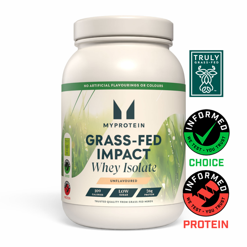 Impact Whey Isolate von mit Gras gefütterten Tieren - 1kg - Geschmacksneutral