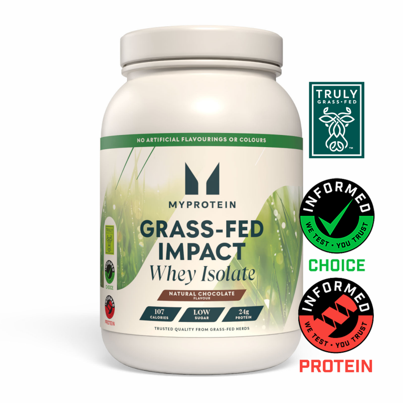 Impact Whey Isolate von mit Gras gefütterten Tieren - 1kg - Natürliche Schokolade