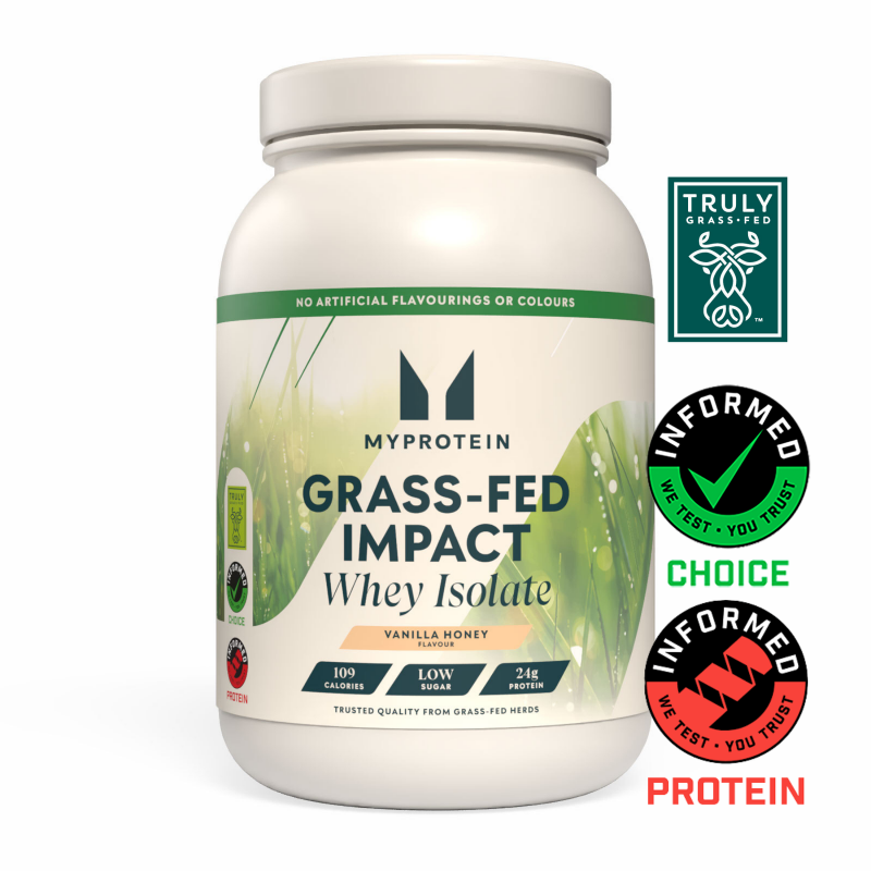Impact Whey Isolate von mit Gras gefütterten Tieren - 1kg - Vanilla Honey