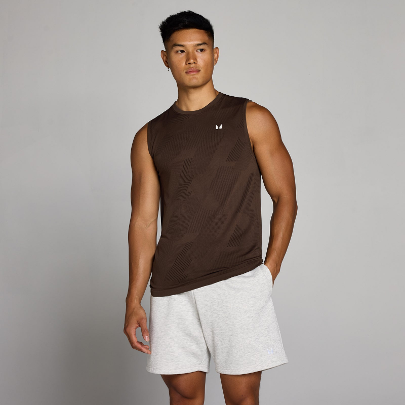 MP Herren Tempo Pillar Graphic Seamless Tank - Kakao - M – Bild 1 von 4
