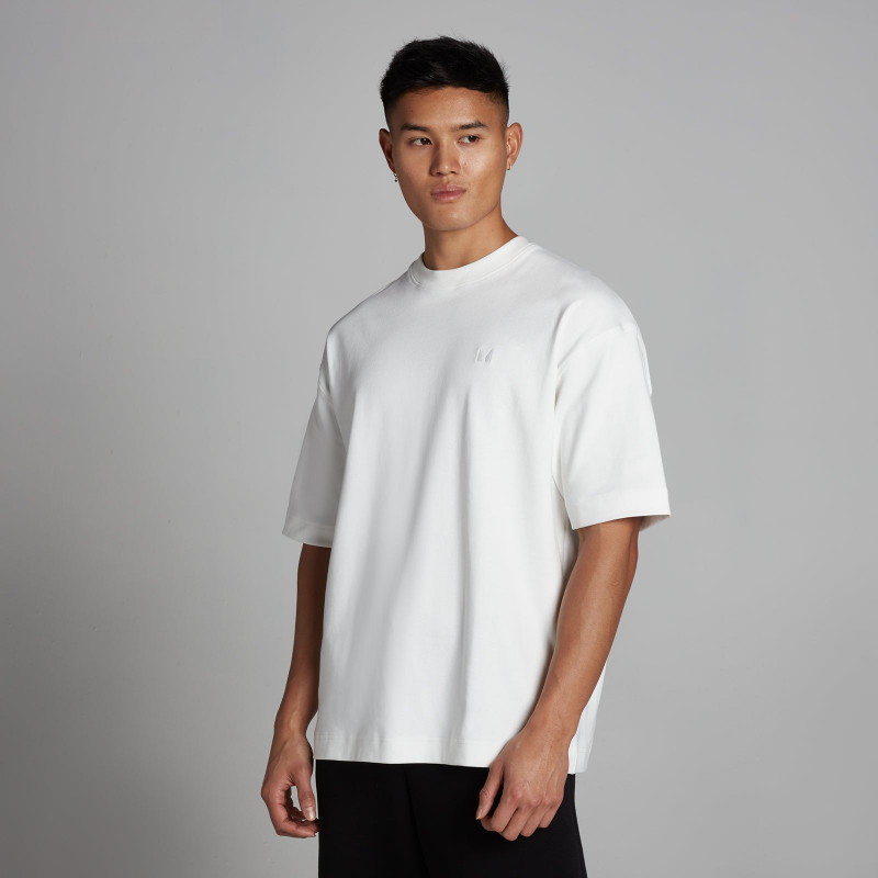 MP Herren Oversized Baumwoll-T-Shirt - Weiß - XS – Bild 1 von 4
