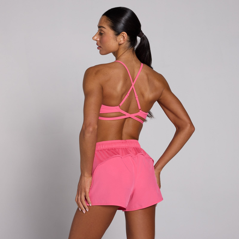 MP Damen Tempo Verstellbarer Sport-BH mit Überkreuzten Trägern - Leuchtendes Pink - XS – Bild 1 von 4