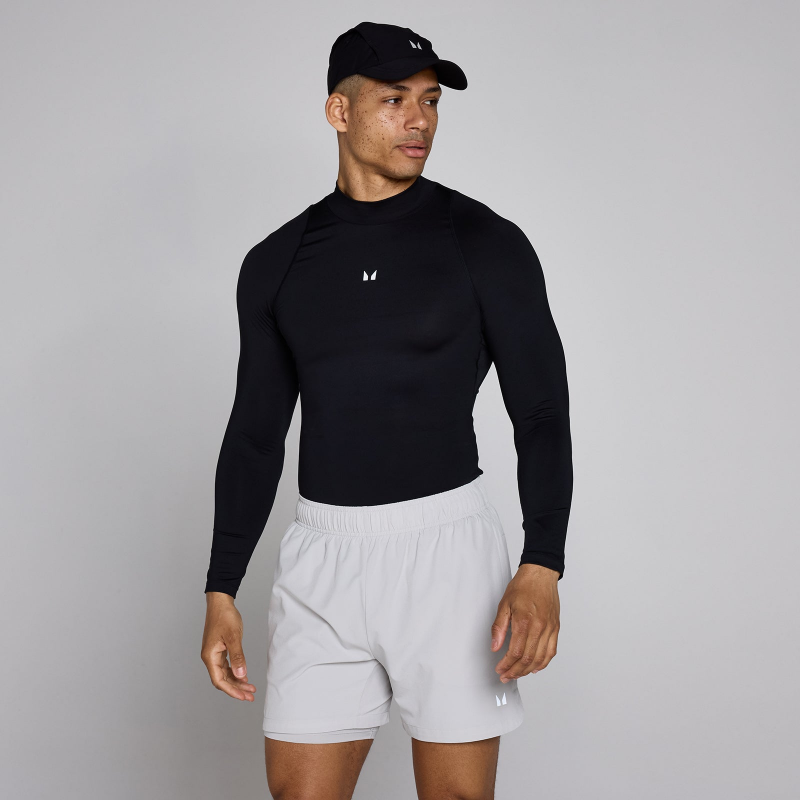 MP Herren Training High Neck Langarm Baselayer - Schwarz - S – Bild 1 von 4