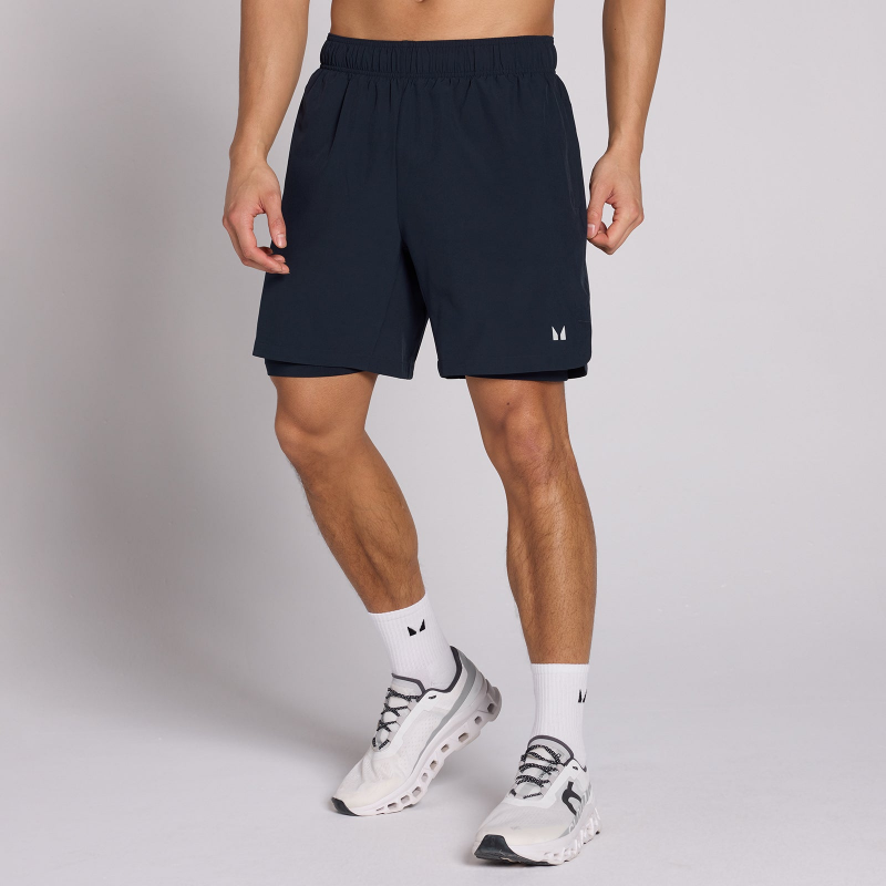 MP Men's 7 2-in-1 Training Shorts - Dark Navy - S – Bild 1 von 4