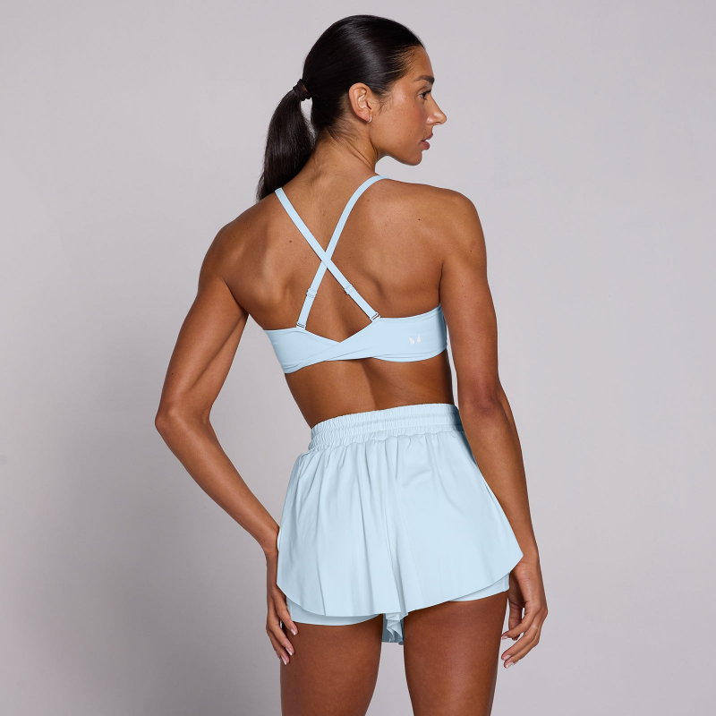 MP Damen Tempo Sport-BH mit gedrehtem Rücken - Babyblau - XL – Bild 1 von 4