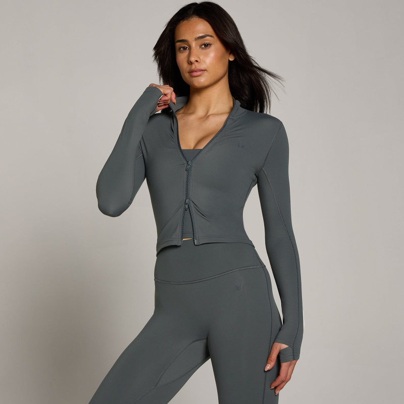 MP Women's Tempo Cropped Jacket - Dark Grey - XS – Bild 1 von 4