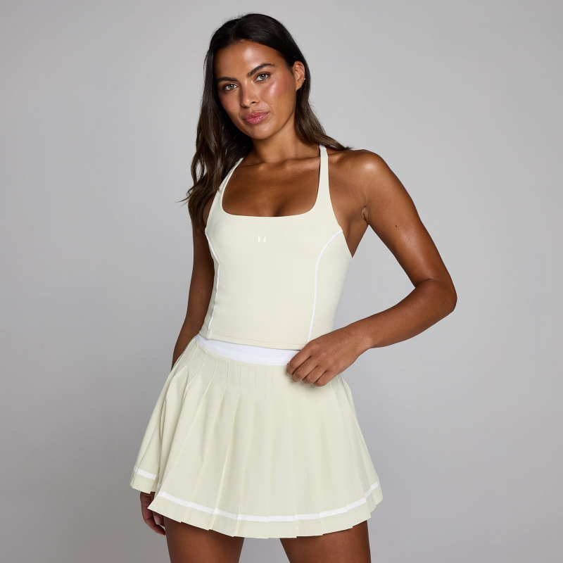 MP Damen Tempo Contrast Strappy Racerback Top - Wüstensand - L – Bild 1 von 4