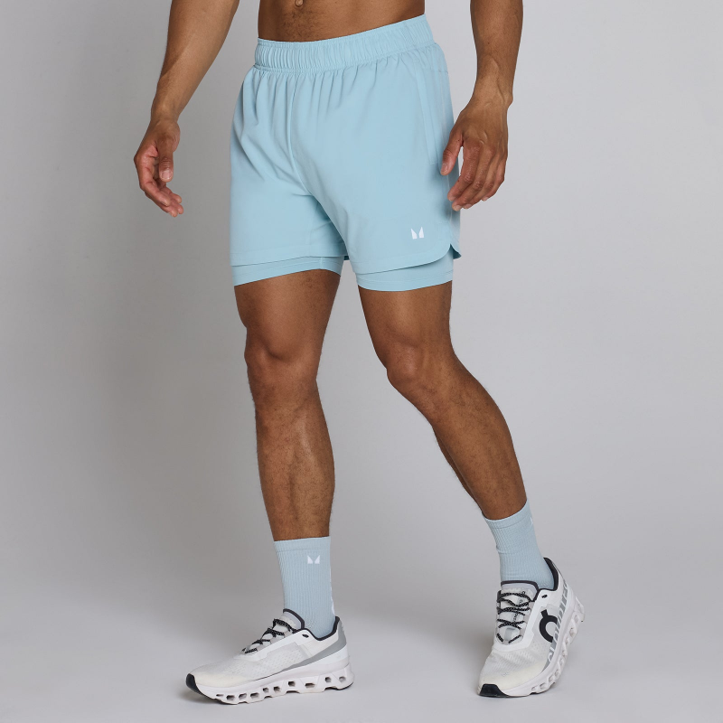 MP Herren Training 5 2-in-1 Short – Ice - XS – Bild 1 von 4