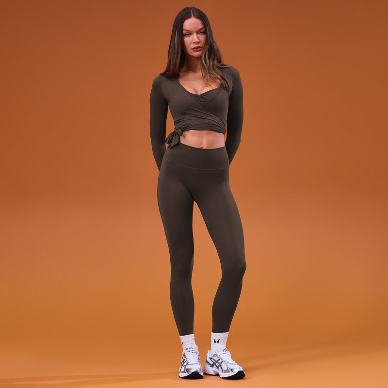 MP Damen Tempo Wickel-Top – Kakao - XS – Bild 1 von 3