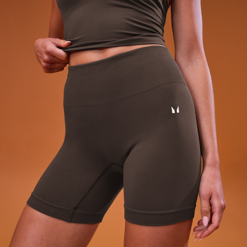 MP Damen Tempo Seamless Scrunch Shorts – Kakao - XS – Bild 1 von 4