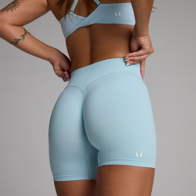 MP Damen Tempo Seamless Shorts – Himmelblau - XXL – Bild 1 von 4