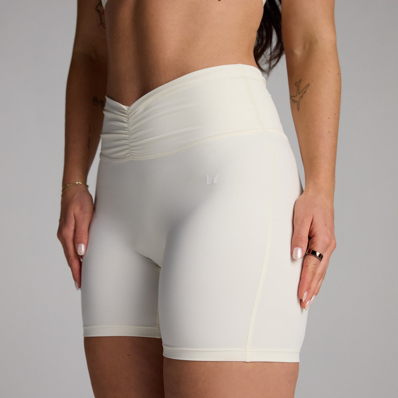 MP Damen Tempo Ruched Front Shorts - Coconut - XS – Bild 1 von 4