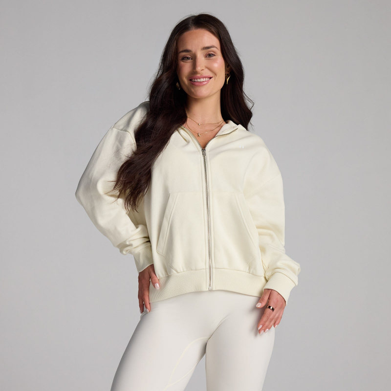 MP Damen Basics Hoodie mit Reißverschluss – Coconut - S – Bild 1 von 4