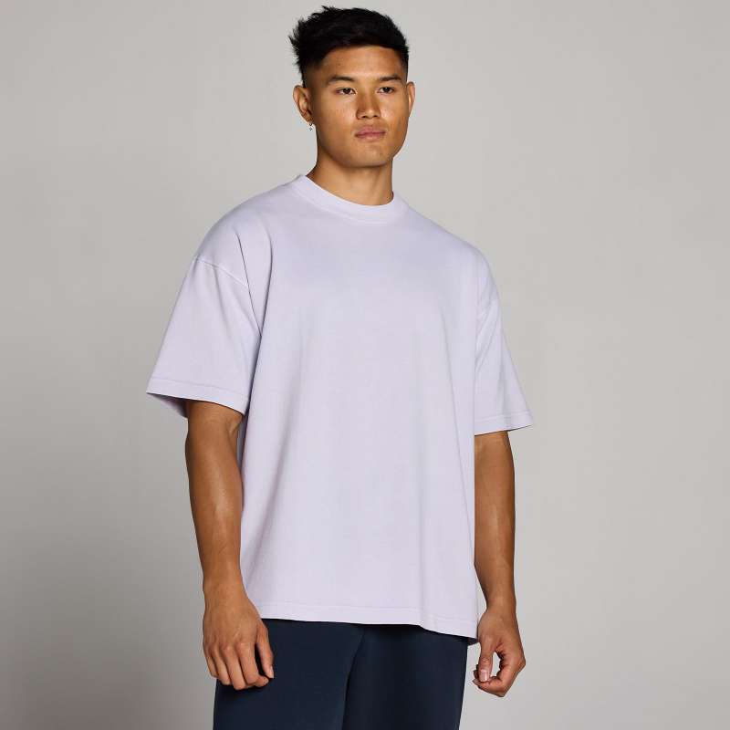 MP Herren Washed Oversized Baumwoll-T-Shirt - Lilac Grey - XS – Bild 1 von 4