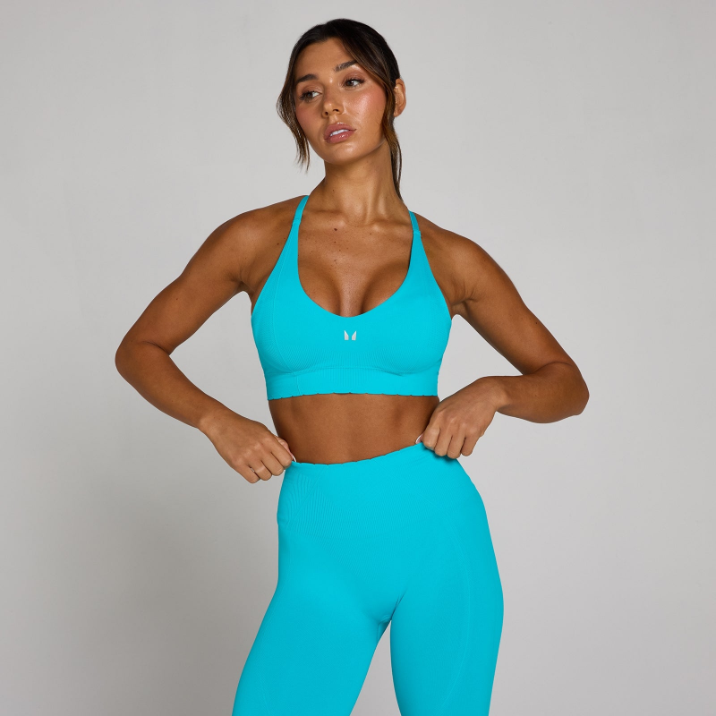 MP Damen Tempo Ultra Seamless Sport-BH - Electric Blue - XS – Bild 1 von 4
