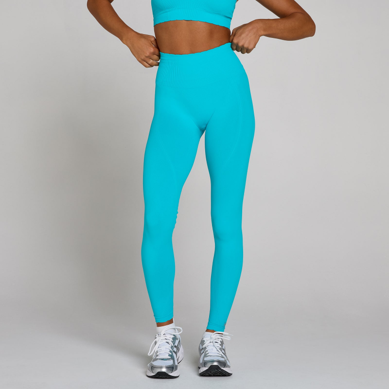 MP Damen Tempo Ultra Seamless Leggings - Electric Blue - XS – Bild 1 von 4