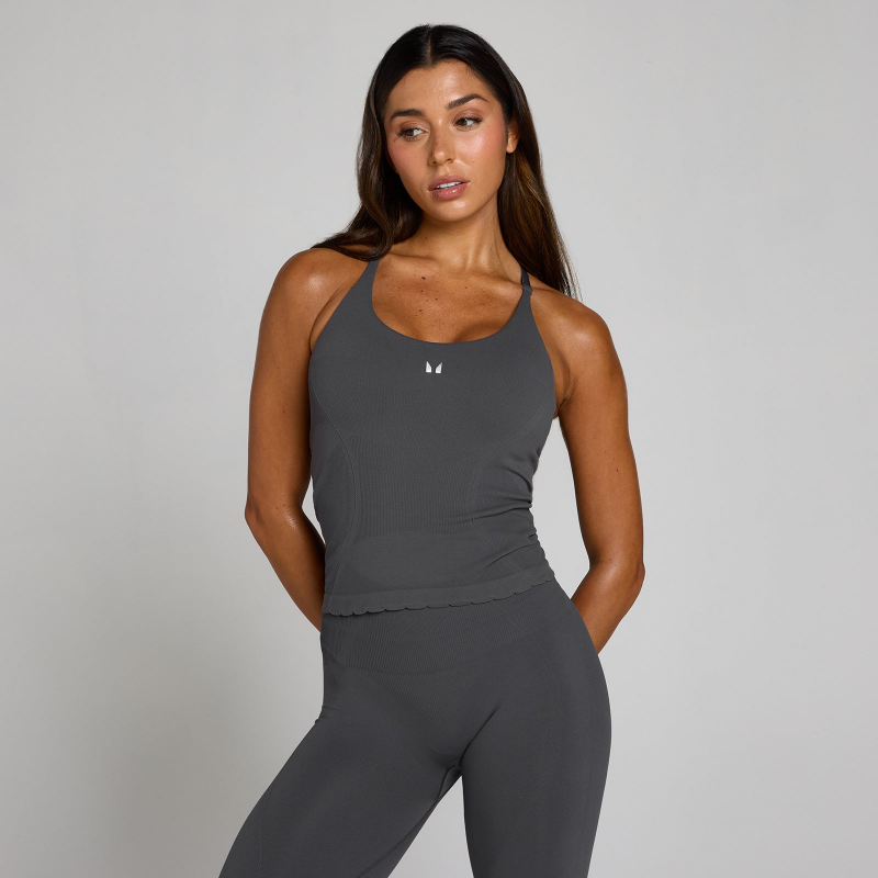 MP Damen Tempo Ultra Seamless Longline Tank-Top - Robust Grey - XS – Bild 1 von 4