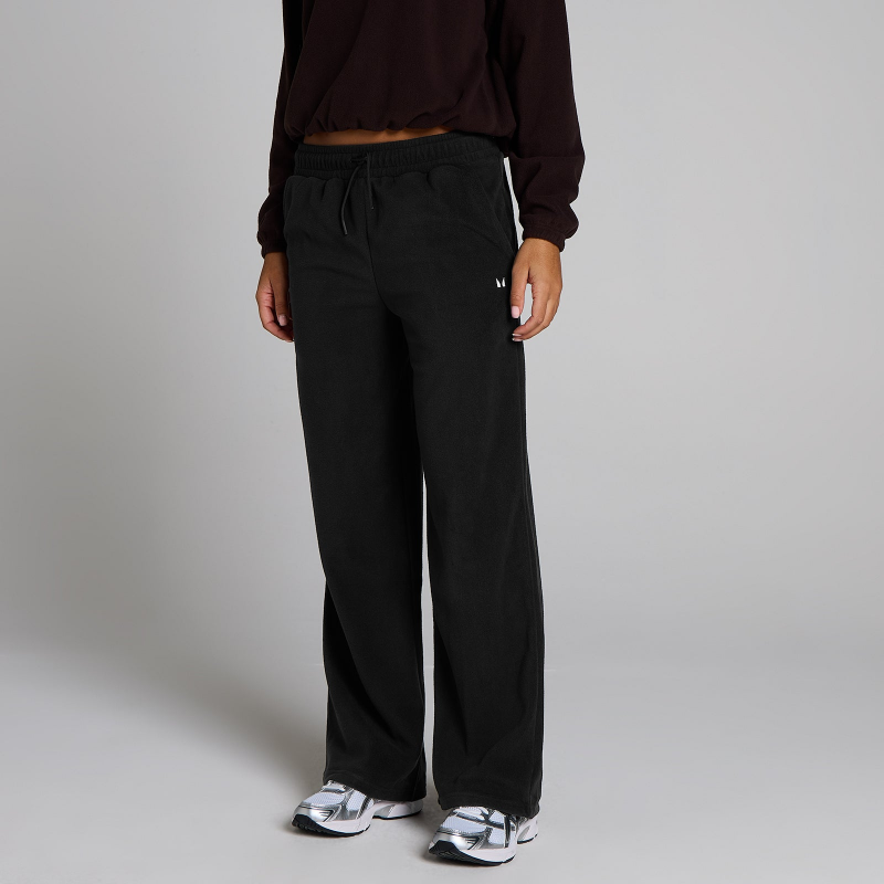 MP Damen Fleece-Jogginghose mit geradem Bein – Schwarz - XS – Bild 1 von 4