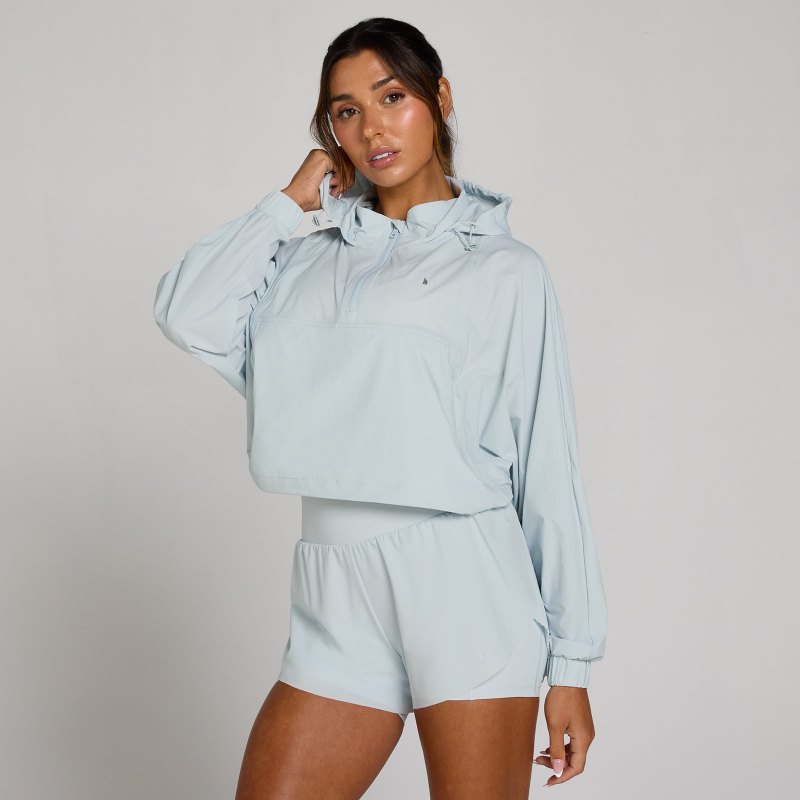 MP Damen Tempo Ultra 1/4 Zip Woven Jacke - Blue Aura - XS – Bild 1 von 4