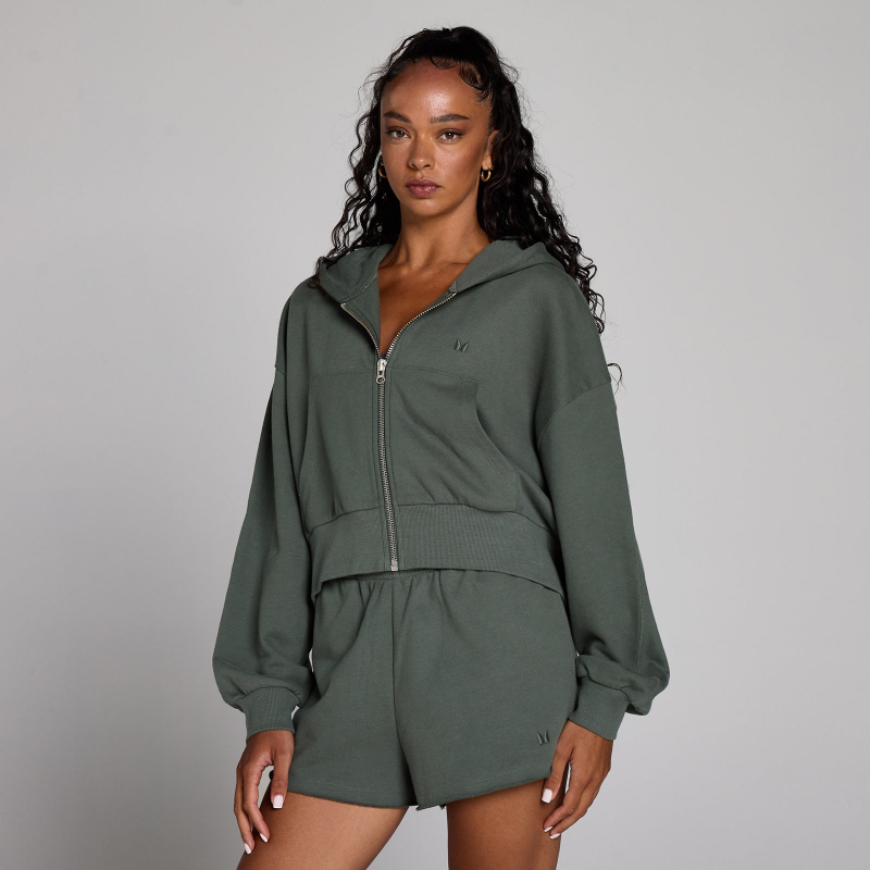 MP Damen Lifestyle Zip-Through-Hoodie – Wolkengrün - XXL – Bild 1 von 4