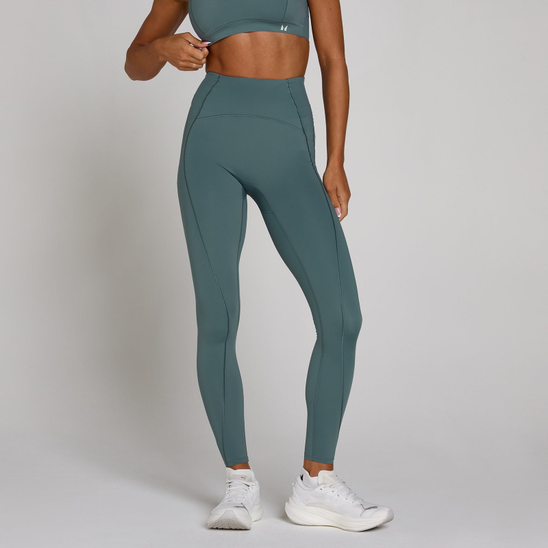 MP Damen Tempo Ultra Curved Stitch Leggings - Future Blue - L – Bild 1 von 4