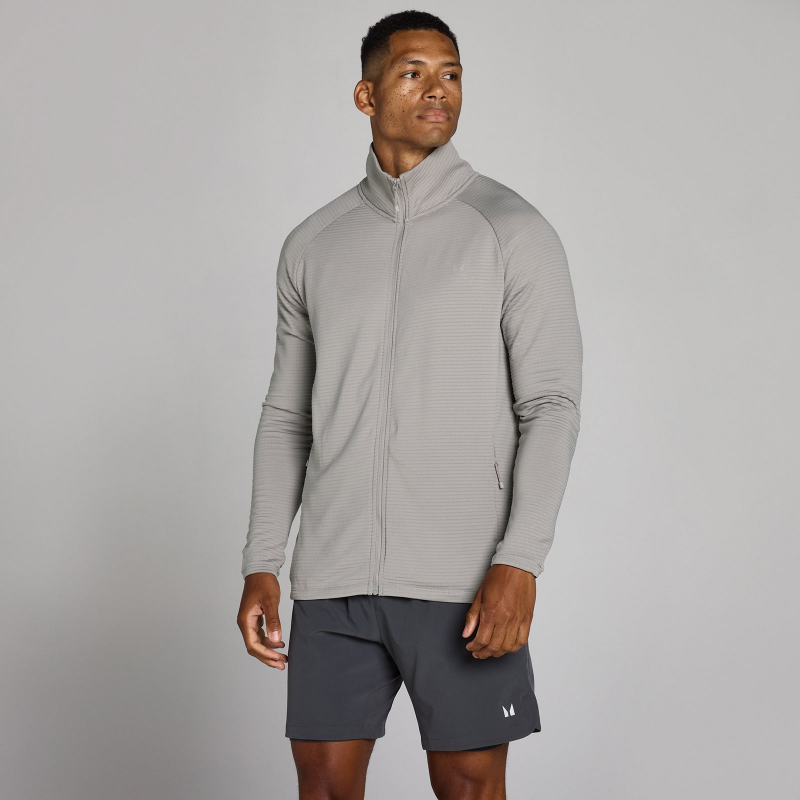MP Herren Training Ultra Gridded Zip Through - Chalk Grey - XS – Bild 1 von 4