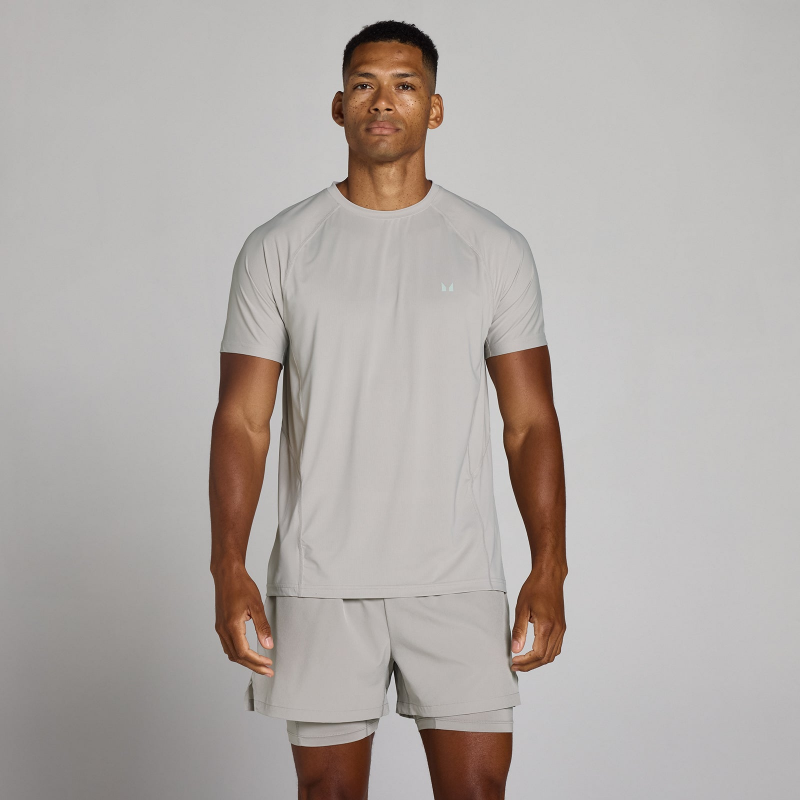 MP Men's Training Ultra Mesh T-Shirt - Chalk Grey - XS – Bild 1 von 4