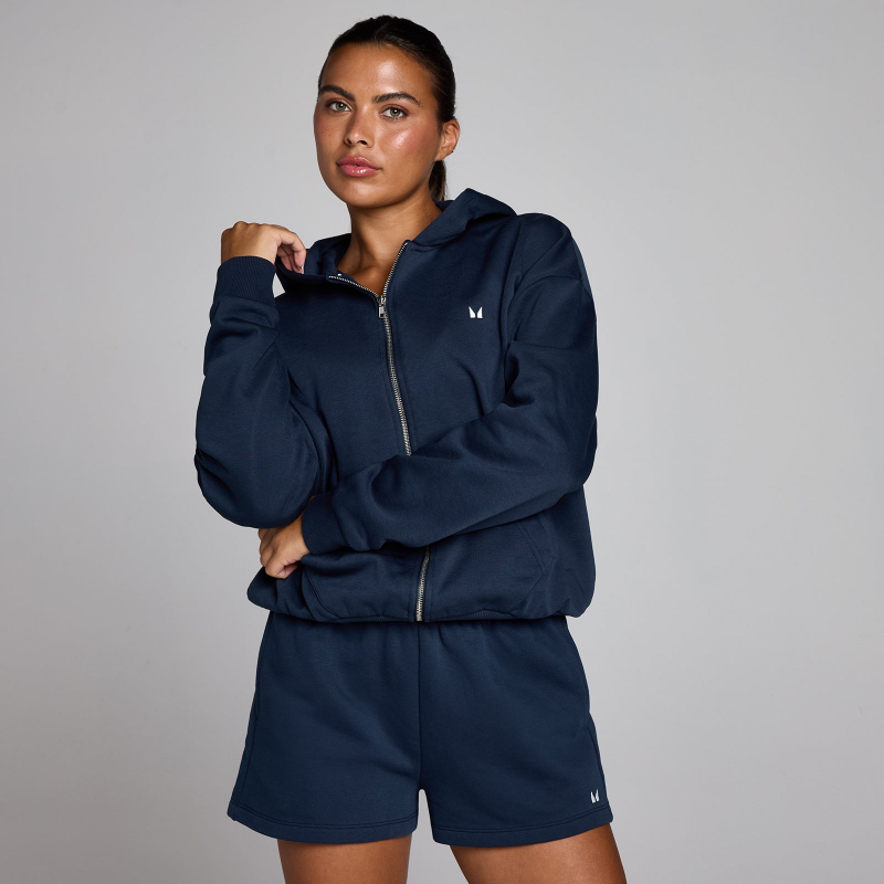 MP Damen Basics Zip Through Hoodie - Mitternachtsblau - L – Bild 1 von 4