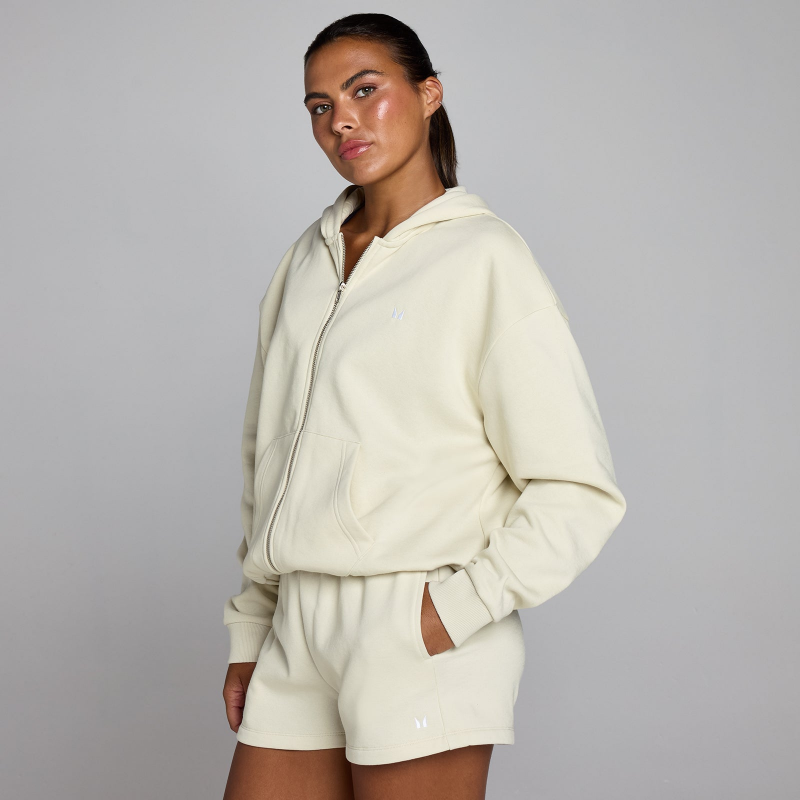MP Damen Basics Zip Through Hoodie - Wüstensand - XS – Bild 1 von 4
