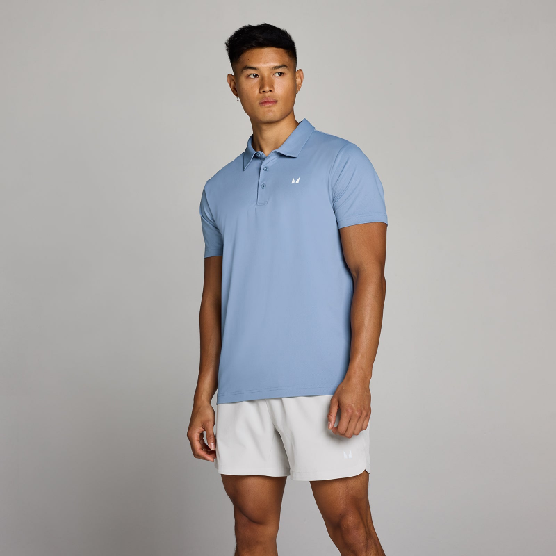 MP Herren Training Poloshirt – Nebelblau - XL – Bild 1 von 4