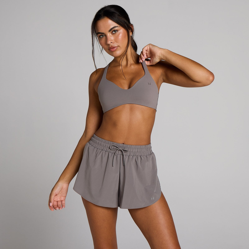 MP Damen Tempo Sport-BH mit gedrehtem Rücken-Detail – Dark Truffle - XS – Bild 1 von 4