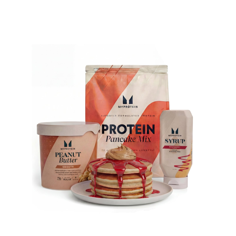 Pancake Bundle - Raspberry - Peanut Butter, Smooth - Golden Syrup