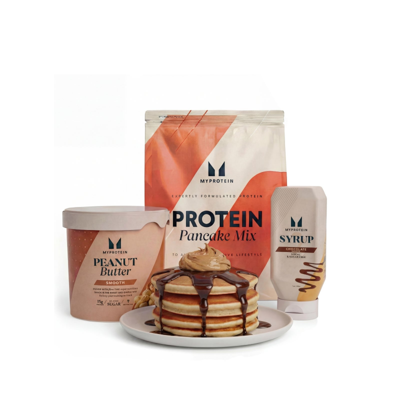 Pancake Bundle - Chocolate - Peanut Butter, Smooth - Golden Syrup