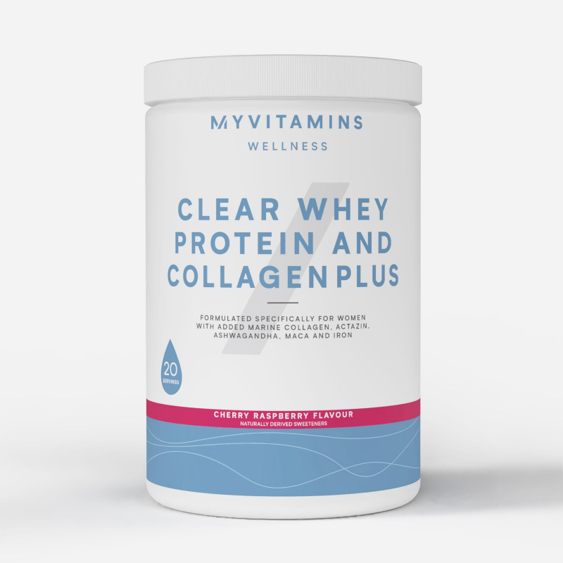 Clear Whey Protein and Collagen Plus - 486G - 20Portionen - Cherry Raspberry
