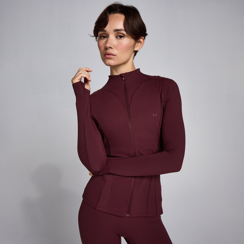 MP Damen SculptForm Zip Through Jacke - Deep Berry - XS – Bild 1 von 4