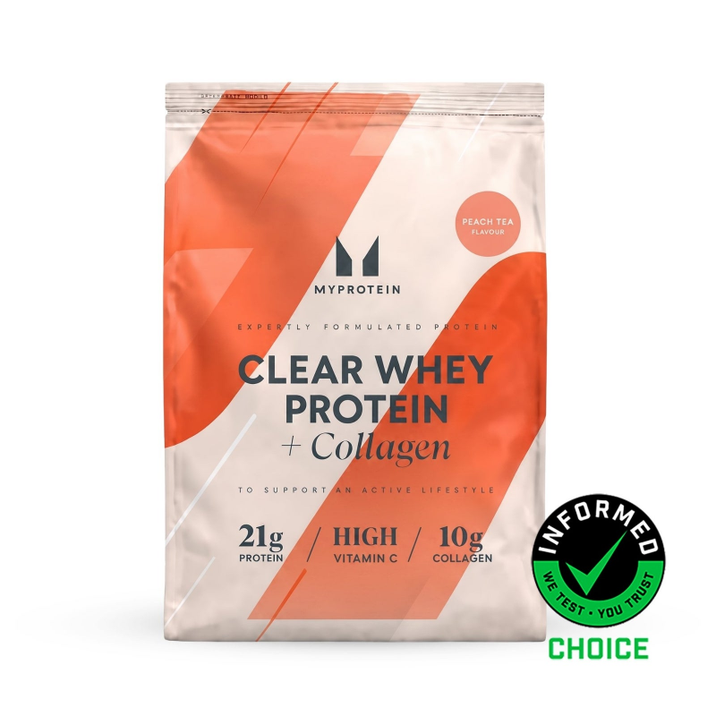 Clear Whey Isolat - 500g - 20Portionen - Peach Tea (+ Collagen) – Bild 1 von 4