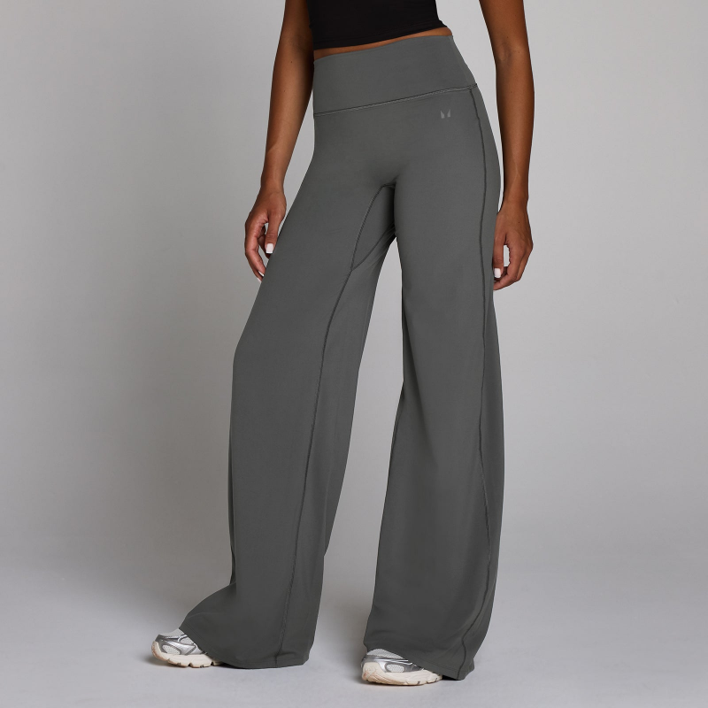MP Damen Tempo Petite Wide Leg Leggings – Dunkelgrau - L – Bild 1 von 4