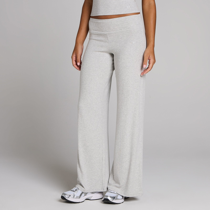 MP Gerippte Wide-Leg-Leggings für Damen – Grau meliert - XS – Bild 1 von 4