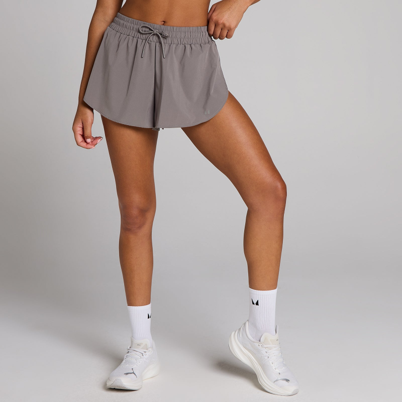 MP Woven Floaty Shorts für Damen – Dunkle Trüffel - XS – Bild 1 von 4