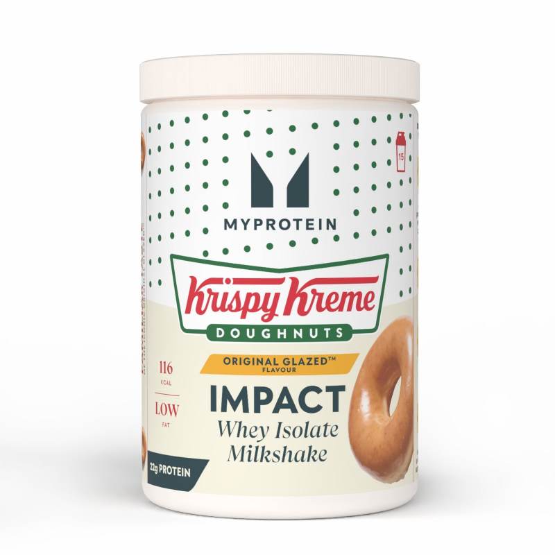 Impact Whey Isolate Milchshake – Krispy Kreme® - 480g - 15Portionen - Original Glazed™ doughnut