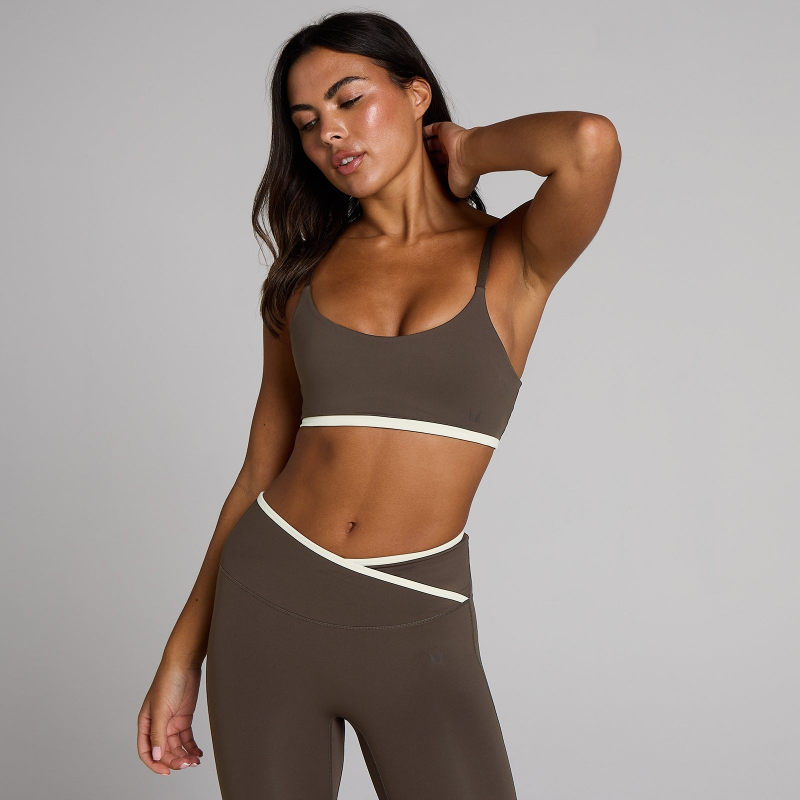MP Damen Tempo Contrast Sport-BH - Schokolade - XXL – Bild 1 von 4